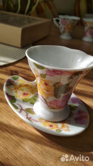 Кофейный сервиз с ложками