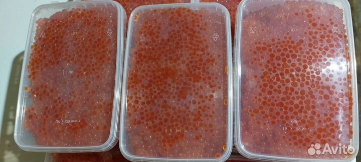 Красная икра кета