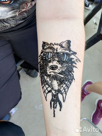 Временная тату хна, мехенди любой сложности