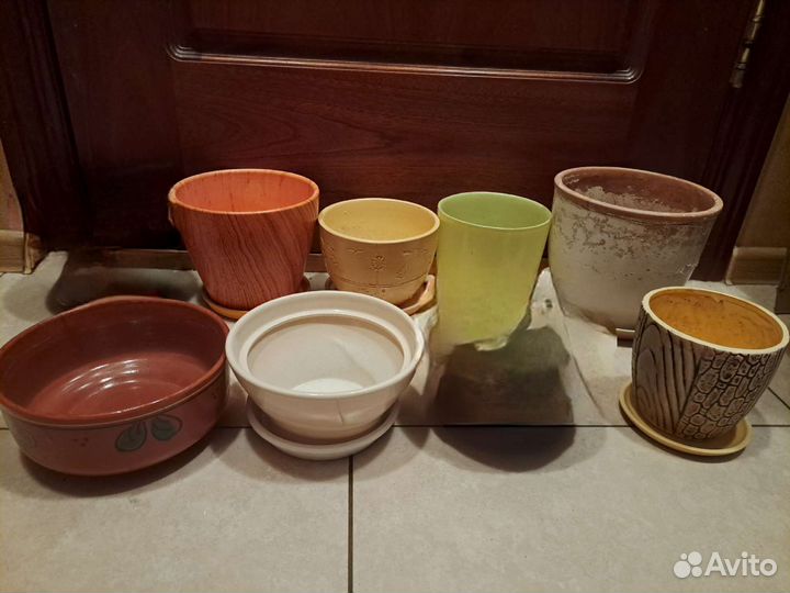 Горшки д/цветов, поддоны