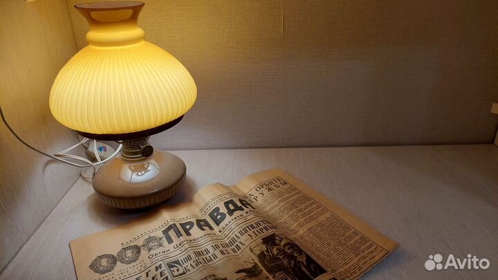 Керосиновая лампа СССР настольная лампа СССР