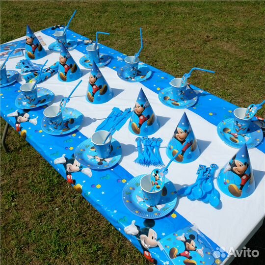 Набор одноразовой посуды Микки Маус