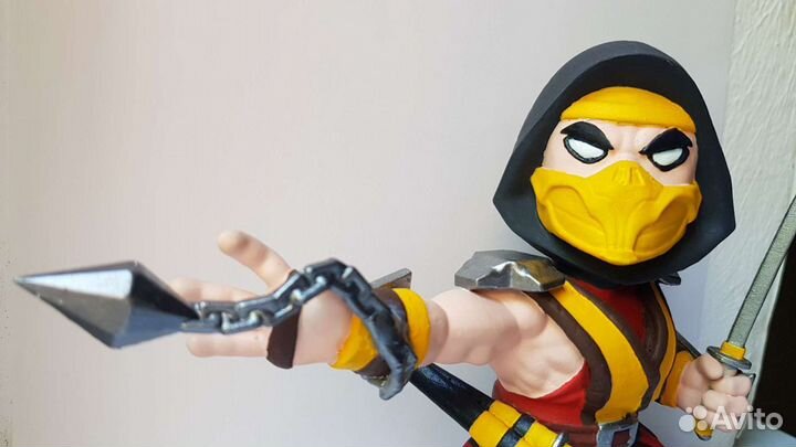 Фигурка Scorpion chibi, Mortal kombat, 12cm