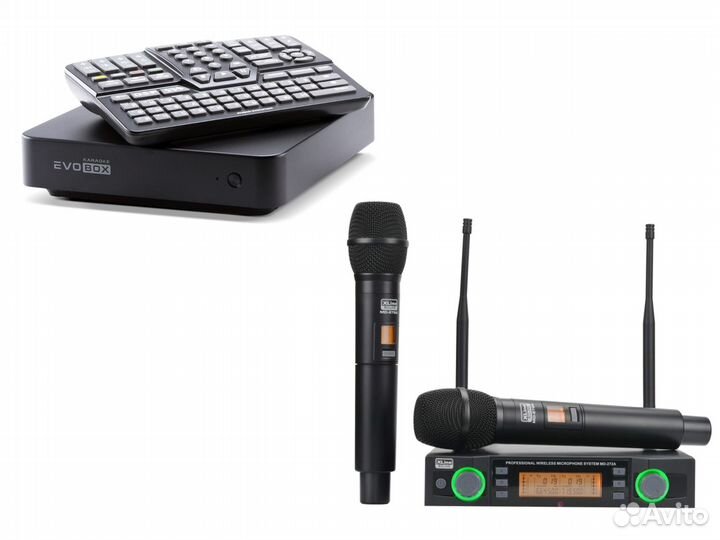 Караоке evobox микрофоны звуковые колонны
