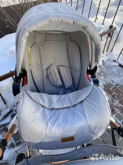 Новая коляска трансформер 2 в 1 бежевая