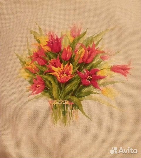 Картина вышитая крестом готовые работы в асс