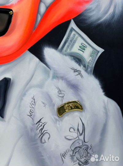 Картина маслом Скрудж Макдак Бизнесмен