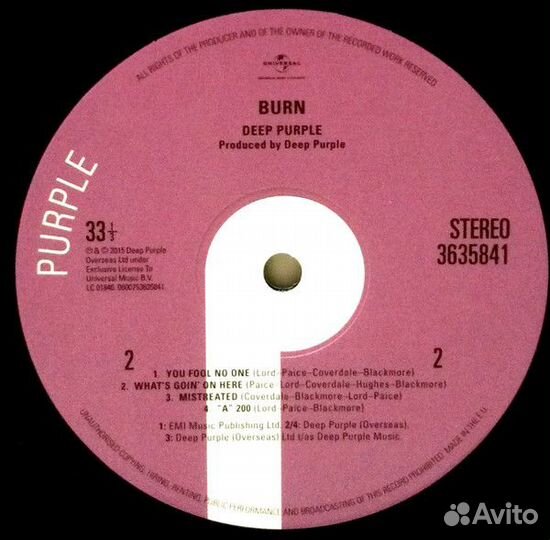 Винил пластинка Deep Purple 