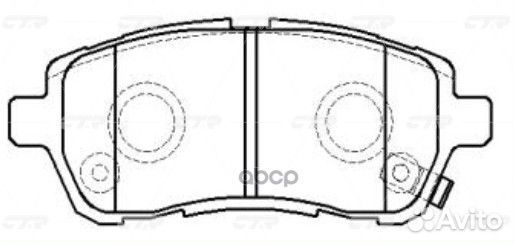 CKD-21 Колодки тормозные дисковые перед F
