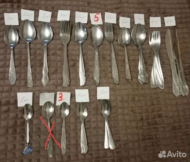 Столовые приборы: ложки, вилки, ножи(нержавейка)