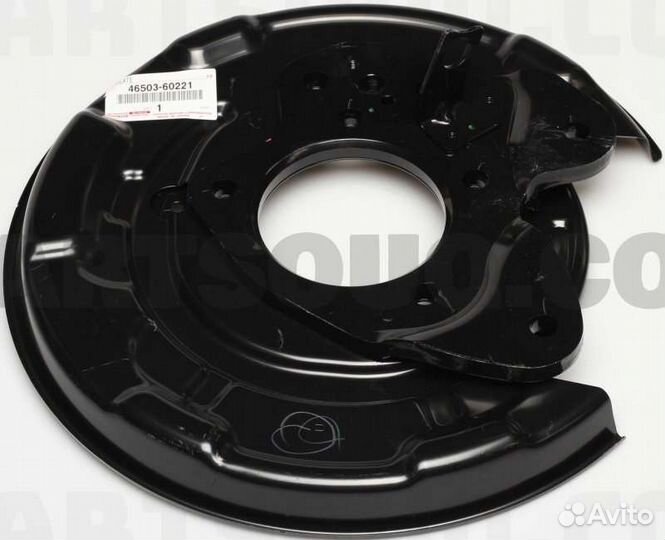 Кожух тормозного диска задний Toyota Lx450D 1urfe