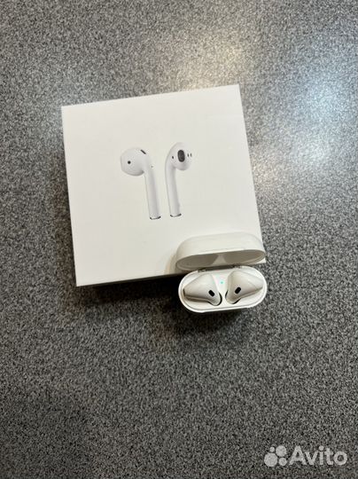 Наушники apple airpods mmef2ZE/A оригинал