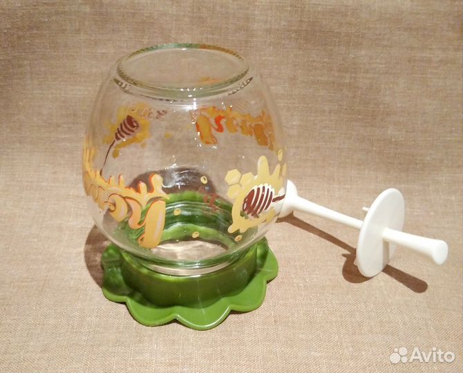 Баночка с ложкой для мёда