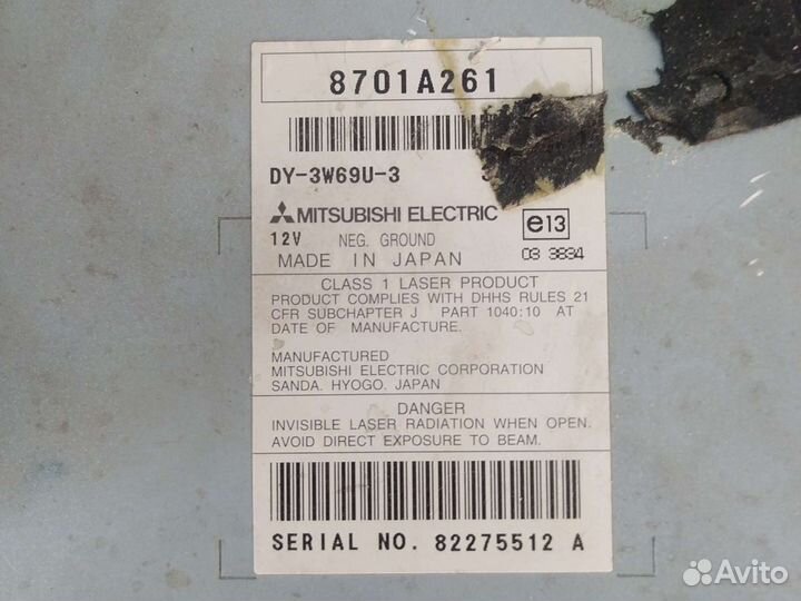 Штатная магнитола для mitsubishi lancer 10