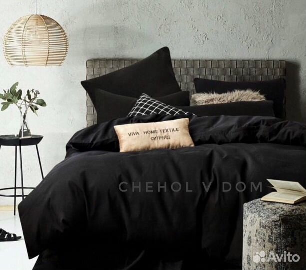 Однотонное белье сатин хлопок