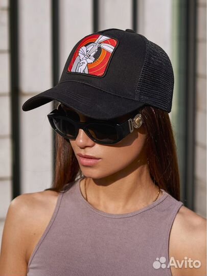 Кепка с принтом сетчатая