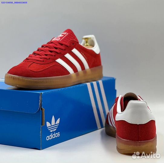 Кроссовки Adidas Gazelle Red (Арт.91135)