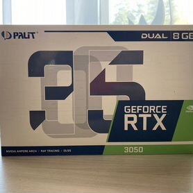 Видеокарта RTX 3050 dual 8 гб