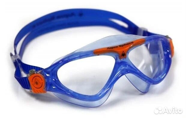 Детские очки для плавания Vista Jr Transparent Blu
