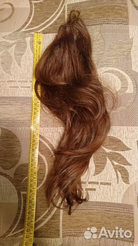 Волосы натуральные славянка срез