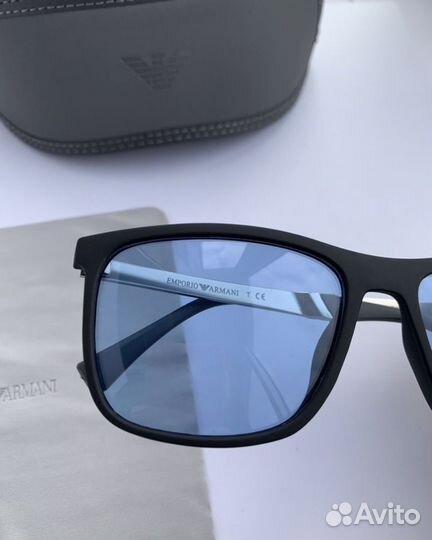 Очки emporio armani синие поляризационные
