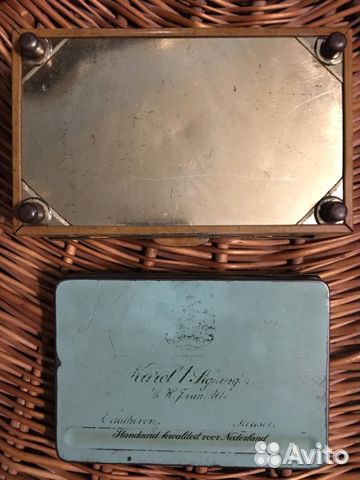 Коробки жестяные от сигар и конфет винтаж