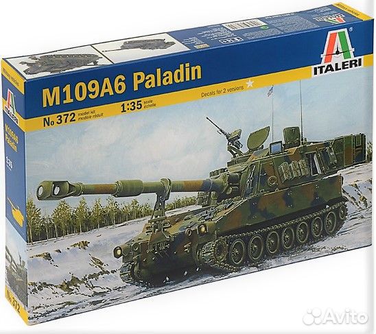 1/35 M109A6 ‘Paladin’ SPG Italeri + Допы + ствол