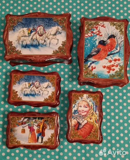 Шкатулка деревянная