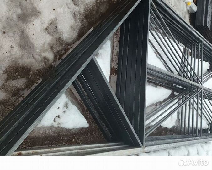 Откатные ворота - каркас