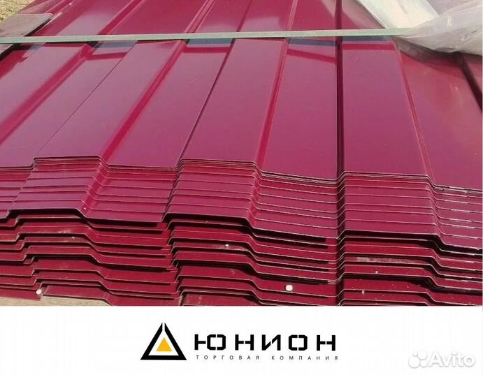 Профлист С8 Винно-красный Grand Line