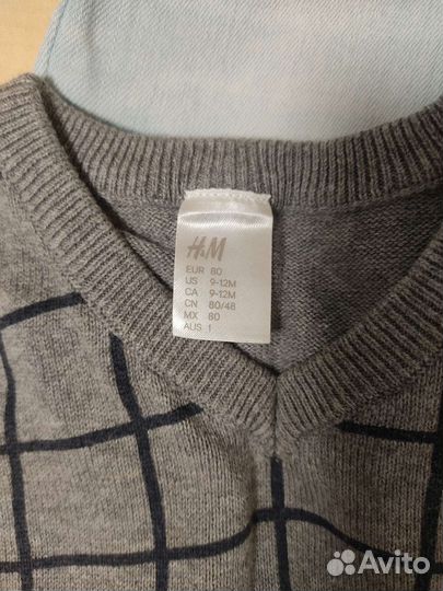 Рубашка+ жилетка для мальчика 80