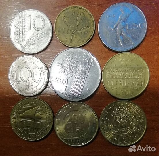 Монеты Италия, Франция, Венгрия