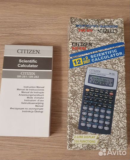 Калькулятор citizen sr 281 scientific
