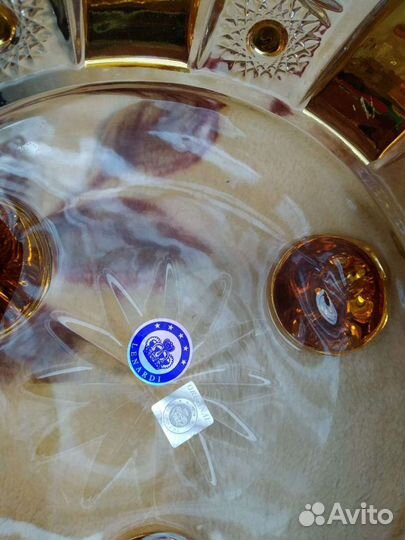 Ваза для фруктов.(England) Golden. Новая. Доставка