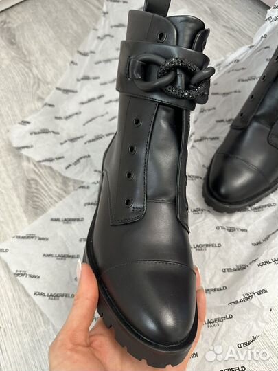 Ботинки женские кожаные Karl Lagerfeld