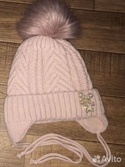 Шапка зимняя для девочки на 2 года