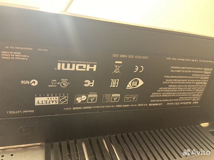 Монитор NEC MyltiSync EA274WMi