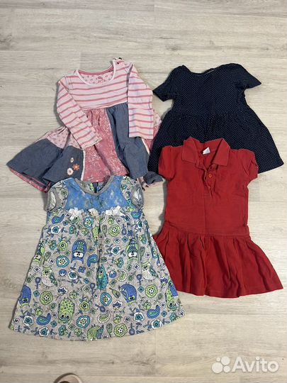 Большой пакет одежды для девочки 86