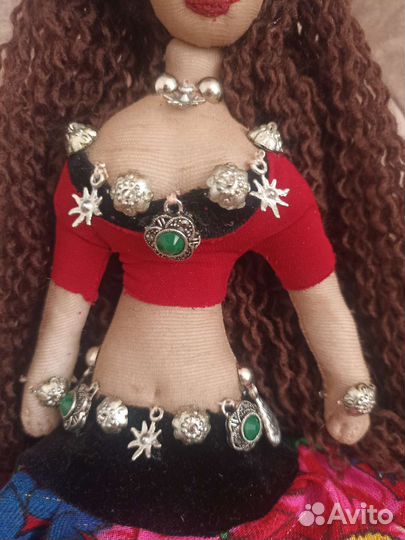 Кукла текстильная цыганочка трайбл танцовщица