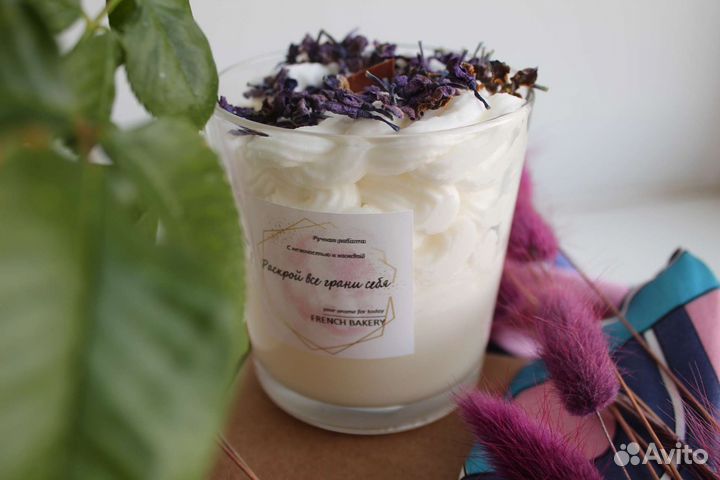 Ароматическая свеча ручной работы
