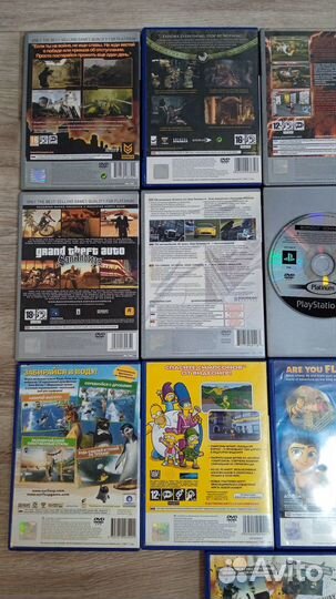 Лицензионные диски для Sony PS2. 16шт