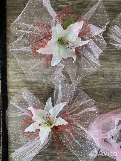 Украшение на машину свадебное