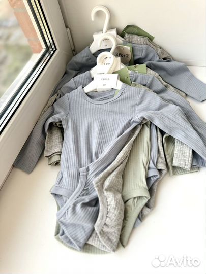 Боди рубчик Hm 62,68,74,80,92