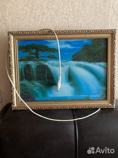 Картина водопад со звуком и подсветкой