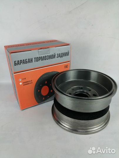 Барабаны заднего тормоза ваз 2108, 2170 (чугун)