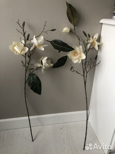 Цветы искусственные ветки кувшины вазы