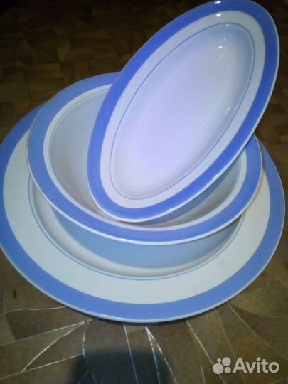 Набор блюдо 35 см, салатник, селёдочница из СССР