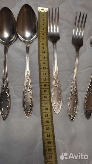 Набор столовых приборов мельхиор СССР