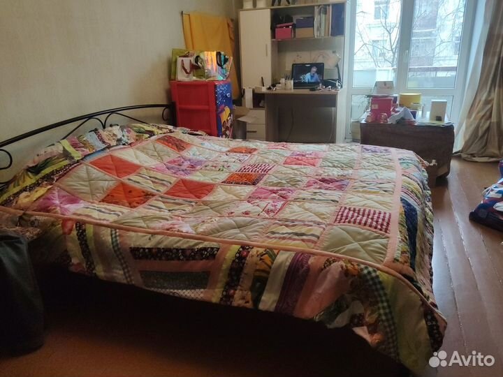 Одеяло двухспальное лоскутное ручная работа