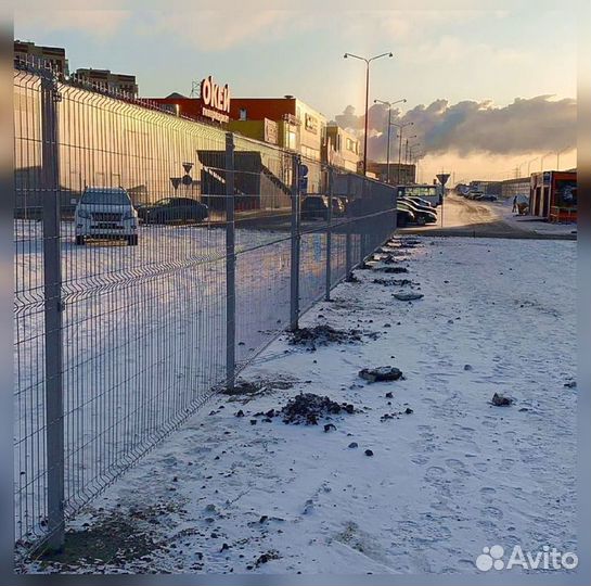 Забор сетка 3д